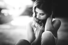 Intense Black and White with Melanie