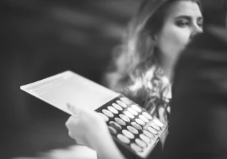 Intense Black and White with Melanie