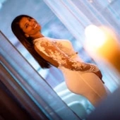 Indoor Wedding Shot with Justine