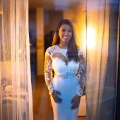 Indoor Wedding Shot with Justine
