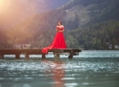 Mountain Lake I with Desiree