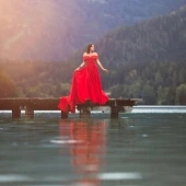 Mountain Lake I with Desiree